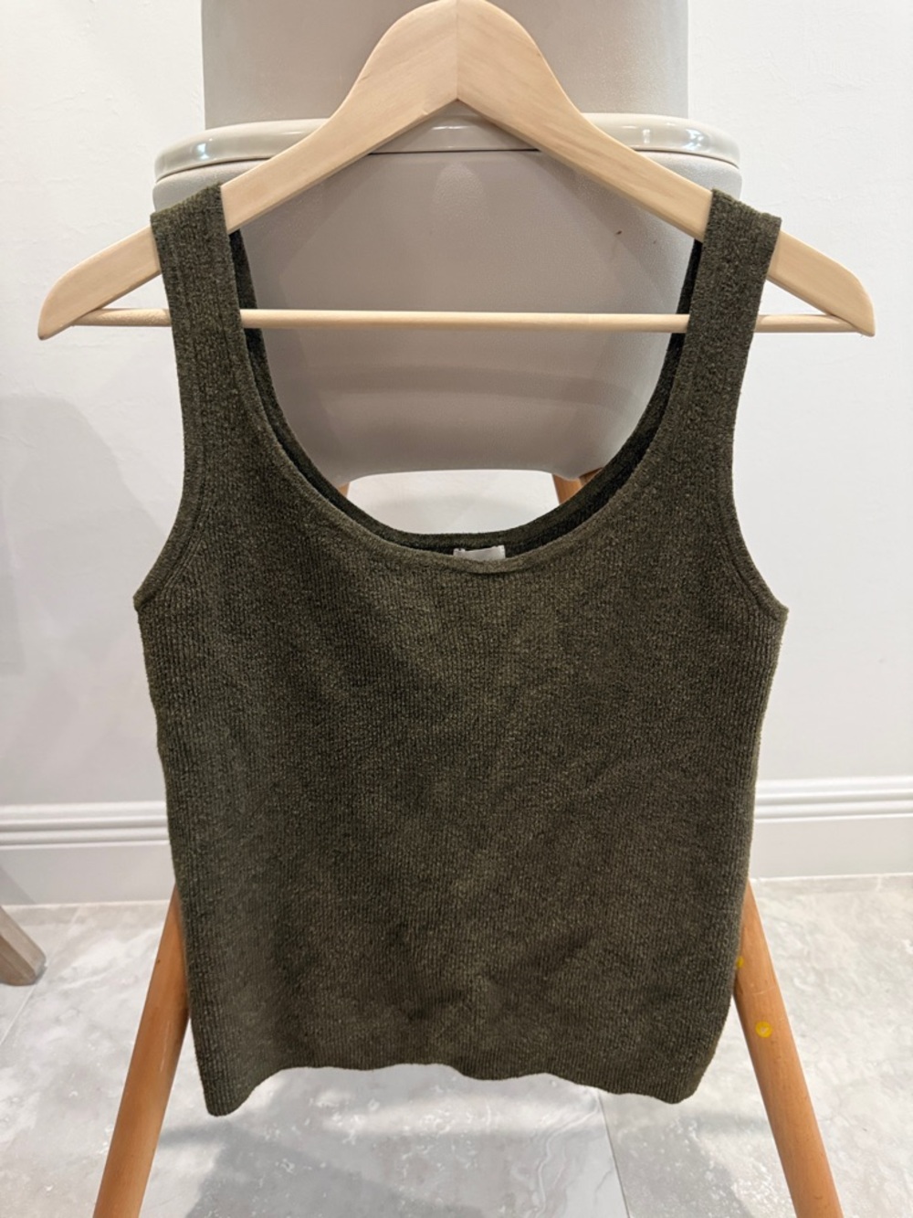 a new day Olive Green Knit Tank Top - Women